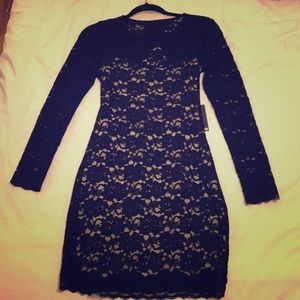 EXPRESS black backless lace dress, size S! NWTs!